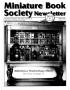 Journal/Magazine/Newsletter: Miniature Book Society Newsletter, Number 54, April 2002