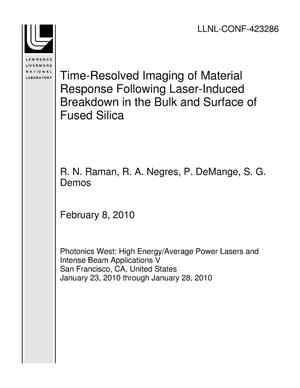 Time-Resolved Imaging of Material Response Following Laser-Induced Breakdown in the Bulk and Surface of Fused Silica