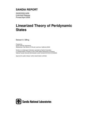 Linearized theory of peridynamic states.