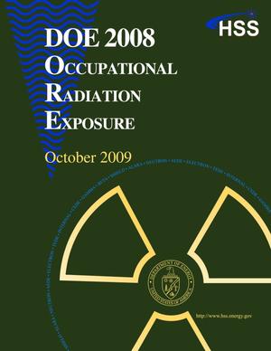 DOE 2008 Occupational Radiation Exposure October 2009