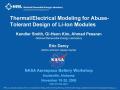 Presentation: Thermal/Electrical Modeling for Abuse-Tolerant Design of Li-Ion Modul…