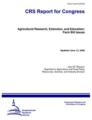 Agricultural Research, Extension, and Education: Farm Bill Issues