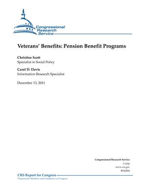 Veterans' Benefits: Pension Benefit Programs