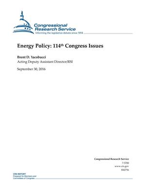 Energy Policy: 114th Congress Issues