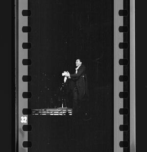 [A man singing at a Jimmie Lunceford show]