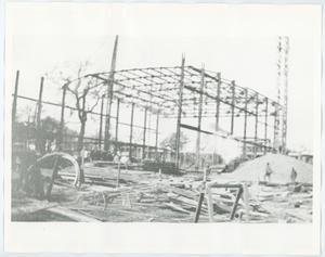 [Construction site for the new Administration Building]
