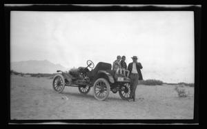 [Byrd Jr. with his sons in the desert]