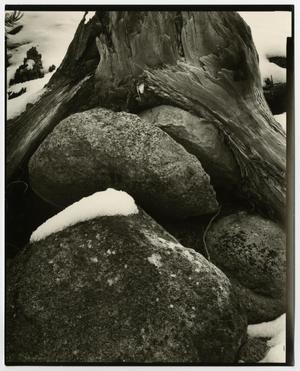 [Photograph of ice and stones]