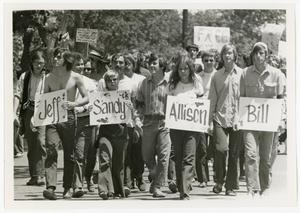 [UNT protest march of Kent State shootings]