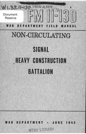 Signal heavy construction battalion.