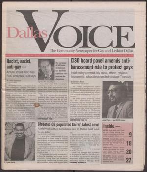 [Issue of Dallas Voice with articles pertaining to gay rights in the United States with focus on Texas and Dallas]