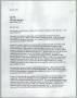 Letter: [Letter from Don Baker to Lyn Ganz of KERA about documentary on the D…