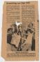 Clipping: [Newspaper clipping: Smoothing out Oak Cliff featuring photo of Don B…