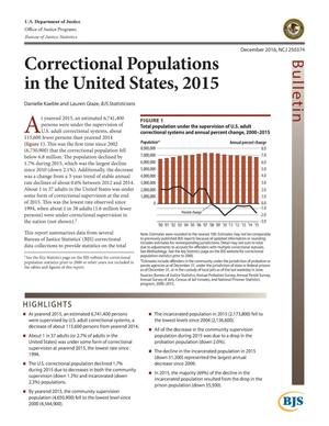 Correctional Populations in the United States, 2015
