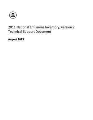 Primary view of object titled '2011 National Emissions Inventory, version 2 Technical Support Document'.