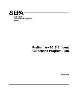 Preliminary 2016 Effluent Guidelines Program Plan