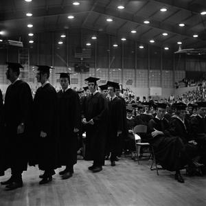 [Young men in line to receive diplomas, 2]