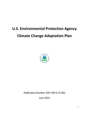 United States Environmental Protection Agency: Climate Change Adaptation Plan