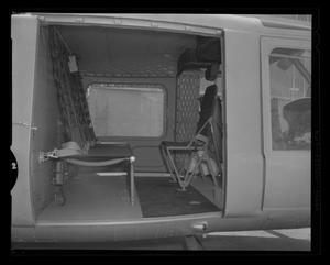 [Cabin of the YH-40 with 1 litter and attendants seat in place]
