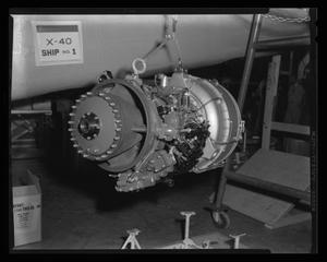 Primary view of object titled '[Lycoming YT53-L-1 turbine engine]'.