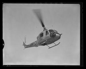 [Side view of the YH-40 #4 hovering]