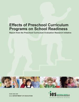 Primary view of Effects of Preschool Curriculum Programs on School Readiness