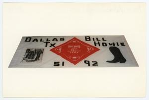 [AIDS Memorial Quilt Panel for Bill Howie]