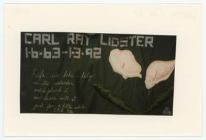 [AIDS Memorial Quilt Panel for Carl Ray Lidster]