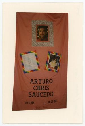 [AIDS Memorial Quilt Panel for Arturo Chris Saucedo]
