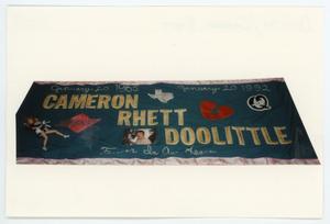 [AIDS Memorial Quilt Panel for Cameron Rhett Doolittle]