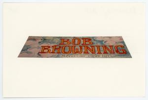 [AIDS Memorial Quilt Panel for Bob Browning]