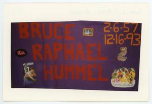 [AIDS Memorial Quilt Panel for Bruce Raphael Hummell]