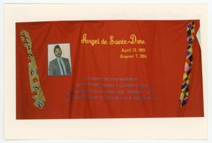 [AIDS Memorial Quilt Panel for Angel de Sainte-Dane]