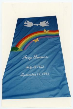 Primary view of object titled '[AIDS Memorial Quilt Panel for Joey Jenner]'.