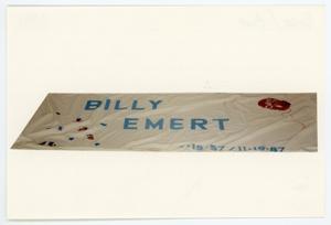 [AIDS Memorial Quilt Panel for Billy Emert]