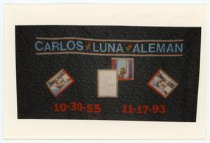 [AIDS Memorial Quilt Panel for Carlos Luna Aleman]