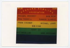 [AIDS Memorial Quilt Panel for Oak Lawn Bowling Association]