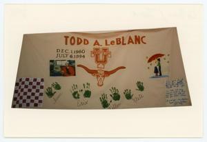 [AIDS Memorial Quilt Panel for Todd A. LeBlanc]