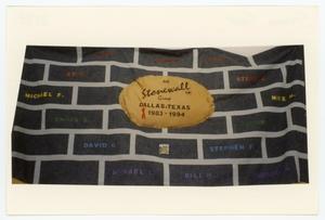 [AIDS Memorial Quilt Panel for The Stonewall Group]
