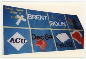 [AIDS Memorial Quilt Panel for Brent Bolin]