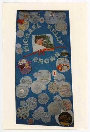 [AIDS Memorial Quilt Panel for Michael Kelly Brown]