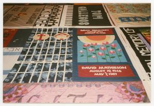 [Quilt Section with Panel Dedicated to Frank J. Henry III, David Germann, and David Mathieson]