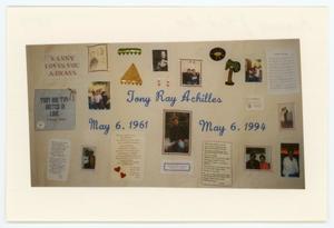 [AIDS Memorial Quilt Panel for Tony Ray Achilles]