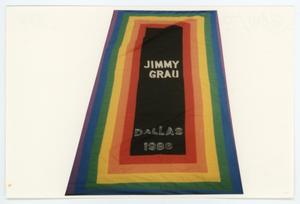 [AIDS Memorial Quilt Panel for Jimmy Grau]