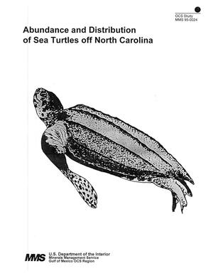 Primary view of object titled 'Abundance and Distribution of Sea Turtles off North Carolina'.