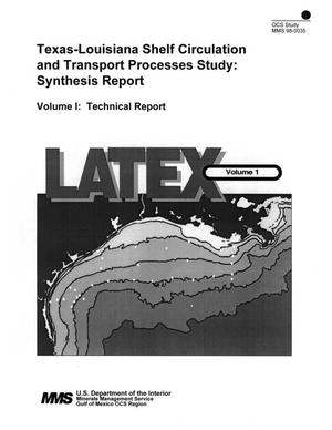 Primary view of object titled 'Texas-Louisiana Shelf Circulation and Transport Processes Study: Synthesis Report, Volume 1. Technical Report'.
