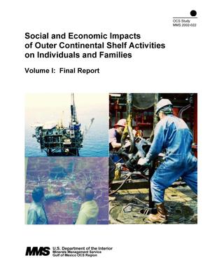 Primary view of object titled 'Social and Economic Impacts of Outer Continental Shelf Activities on Individuals and Families, Volume 1: Final Report'.