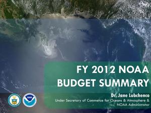 FY 2012 NOAA Budget Summary