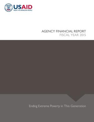 Agency Financial Report: Fiscal Year 2015