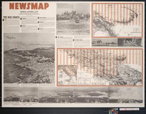 Newsmap. Monday, October 4, 1943 : week of September 23 to September 30, 212th week of the war, 94th week of U.S. participation
